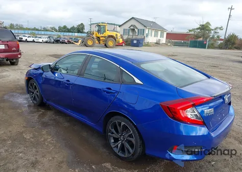 2020 Honda Civic Sport from USA, damaged, VIN 2HGFC2F8XLH584564